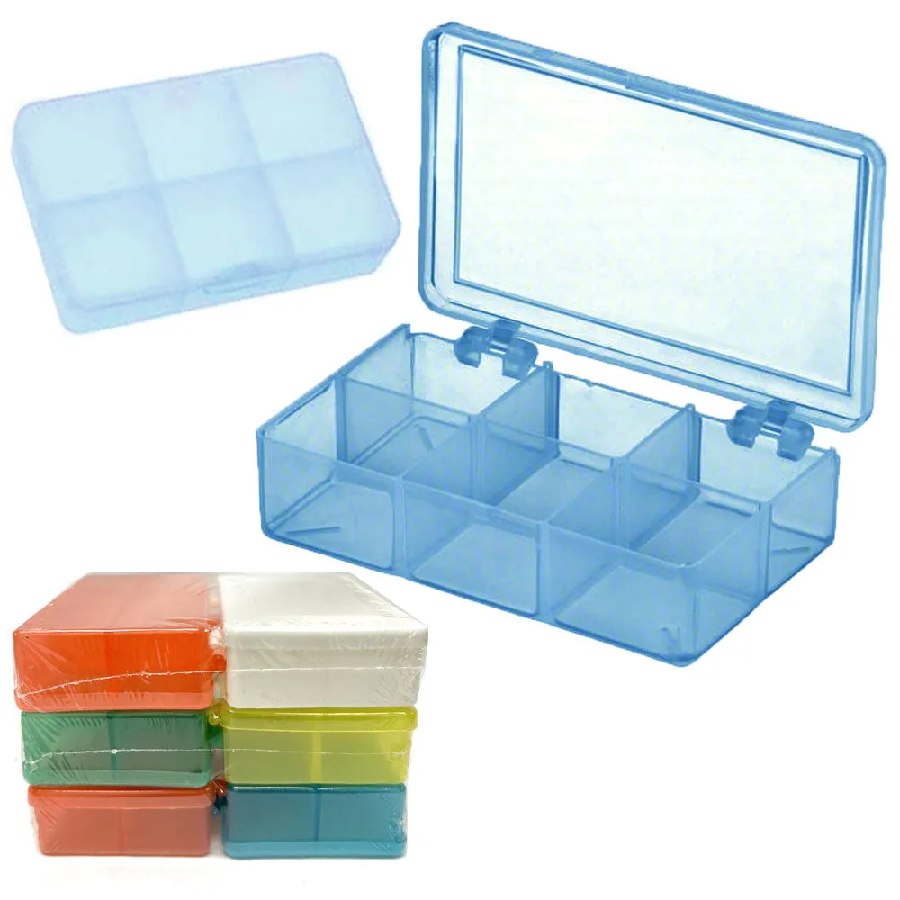 4 Pk Small Storage Boxes Plastic Containers Bead Button Crafts Organizer Case