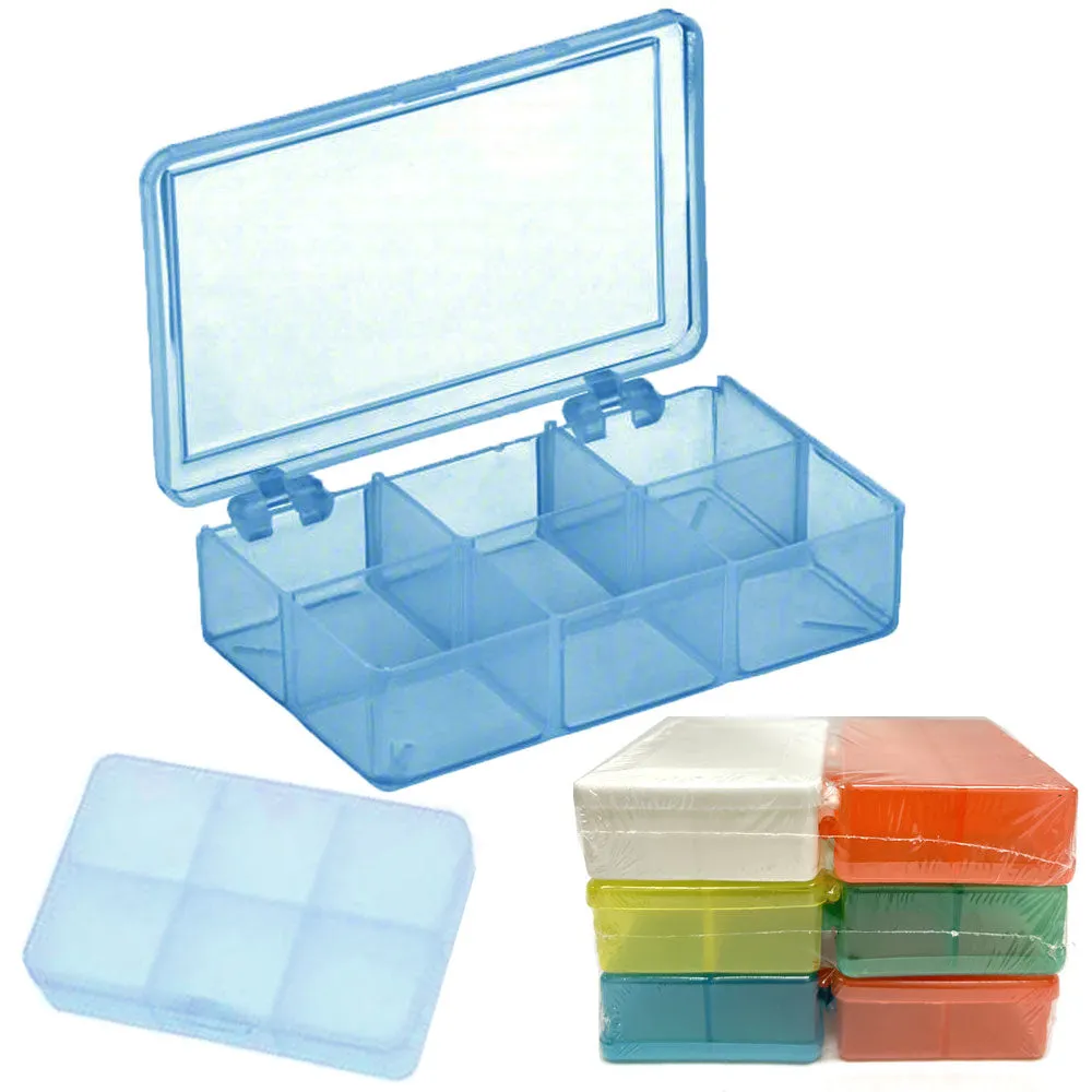 4 Pk Small Storage Boxes Plastic Containers Bead Button Crafts Organizer Case