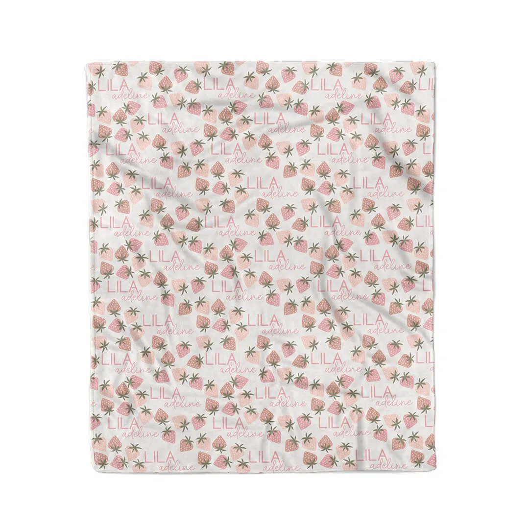 Berry Happy Personalized Kids Blanket