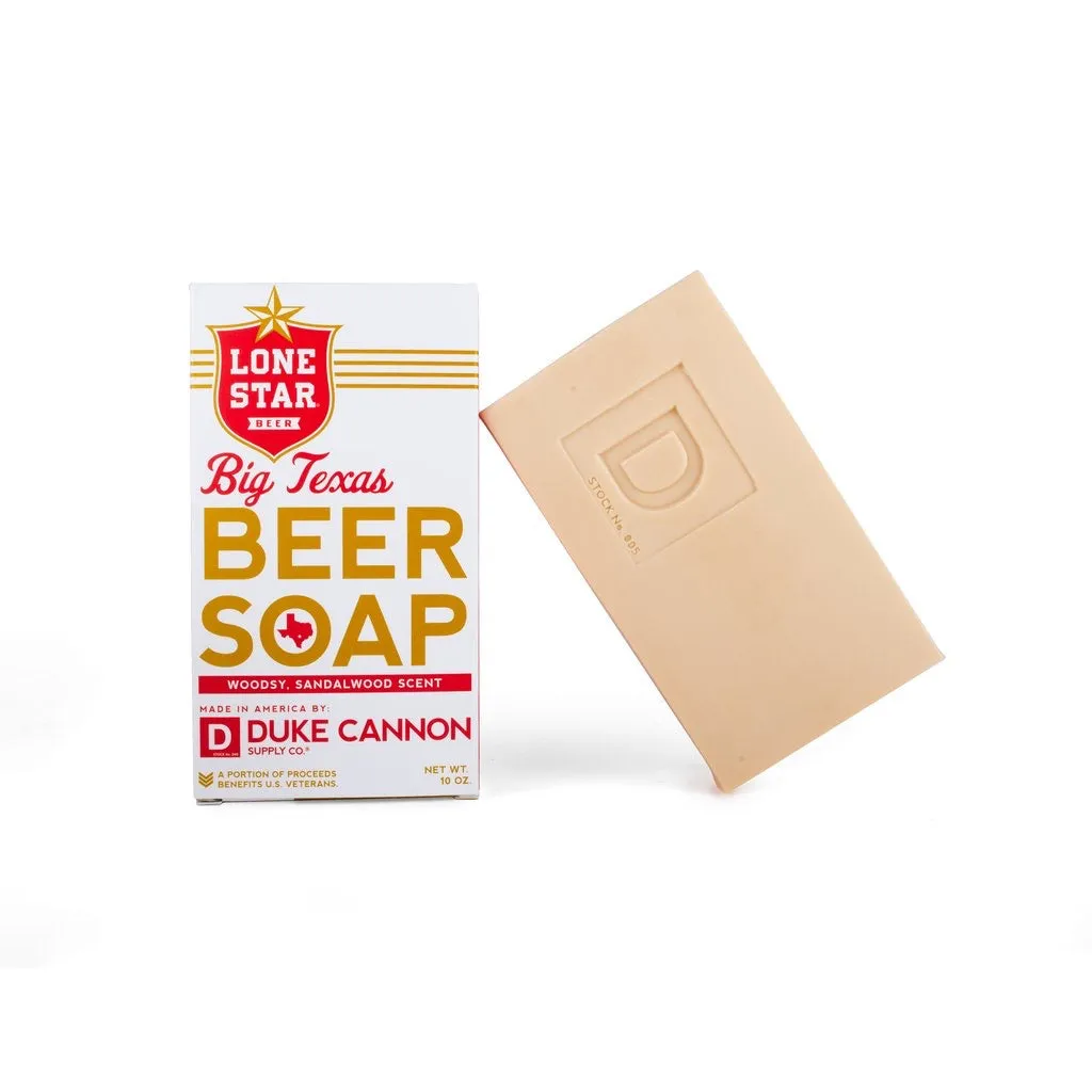 BIG ASS BRICK OF TEXAS BEER SOAP - Lone Star Beer