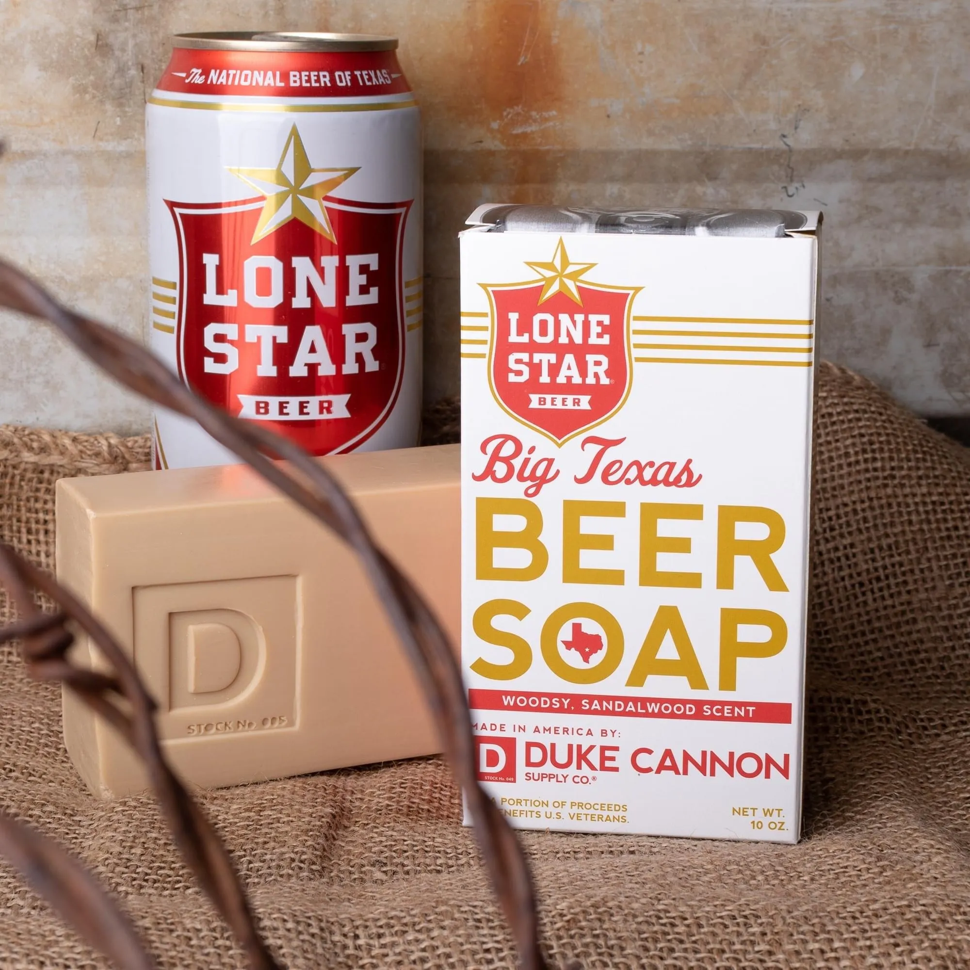 BIG ASS BRICK OF TEXAS BEER SOAP - Lone Star Beer