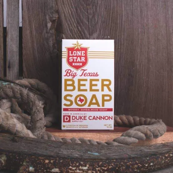BIG ASS BRICK OF TEXAS BEER SOAP - Lone Star Beer