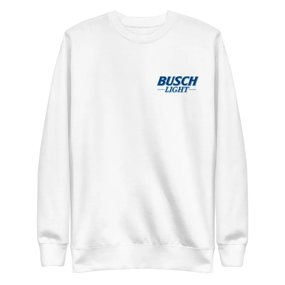 Busch Light Logo White Crewneck Sweatshirt