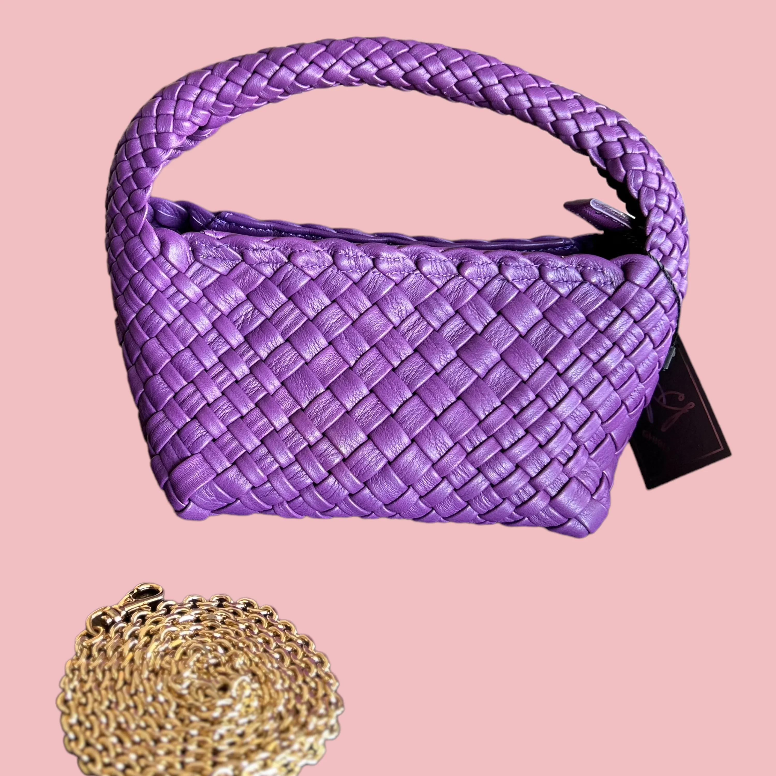CALFSKIN TOP HANDLE BAG