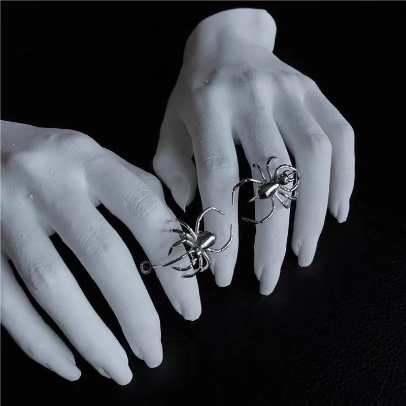 Crawling Spider Hoop Earrings