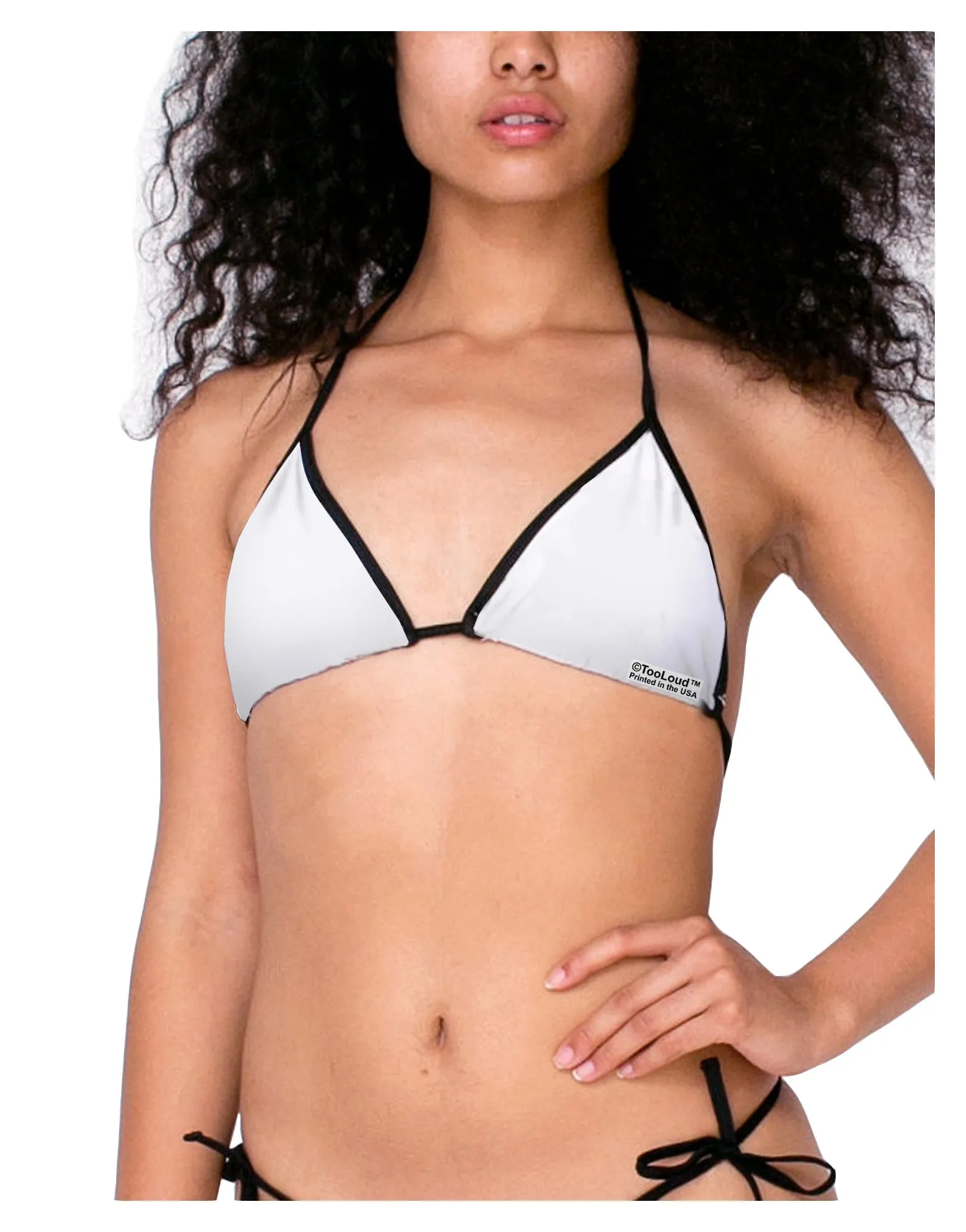 Custom Personalized Image or Text Women's Bikini Swimsuit Top