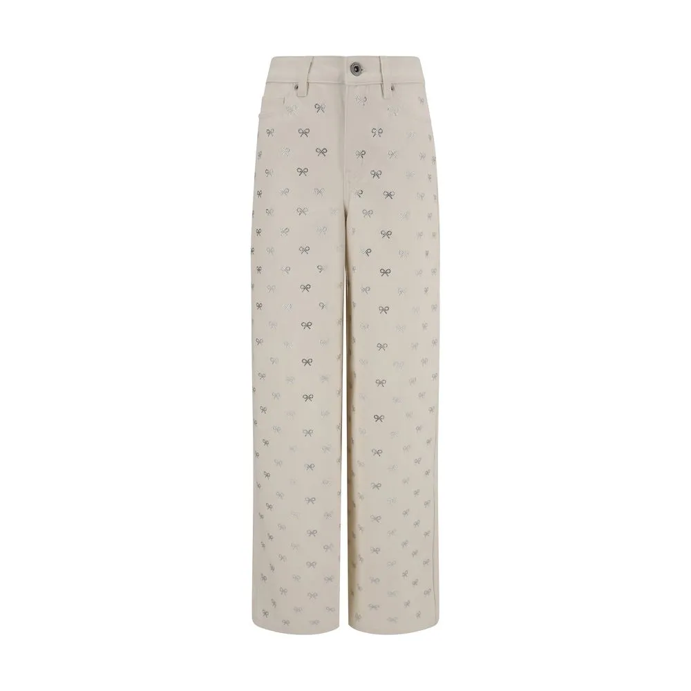 Diamante Bow Jeans