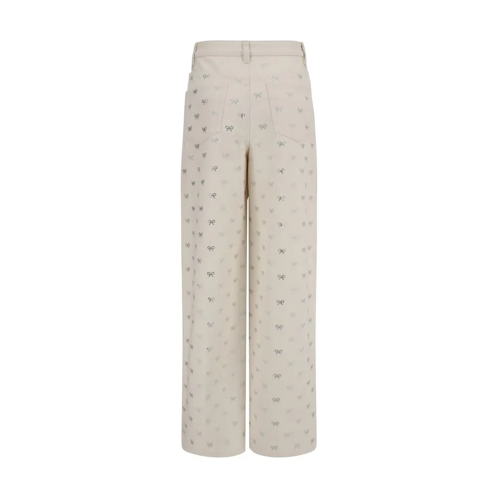 Diamante Bow Jeans