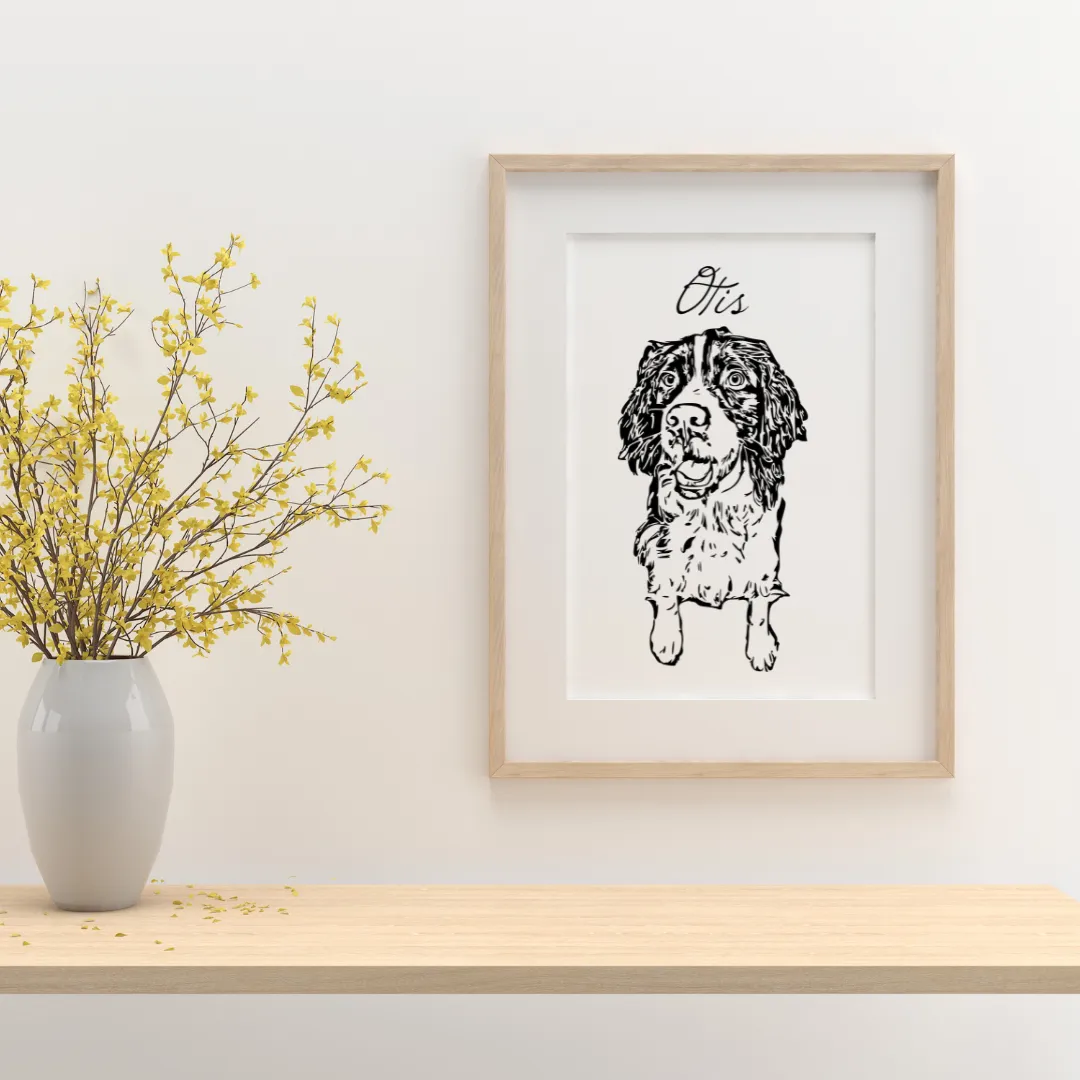 Digital Custom Pet Portrait - Full Body