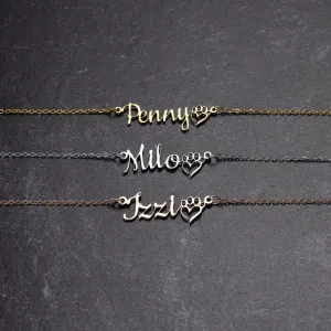 Dog Mom necklace Personalized with your Dog's Name