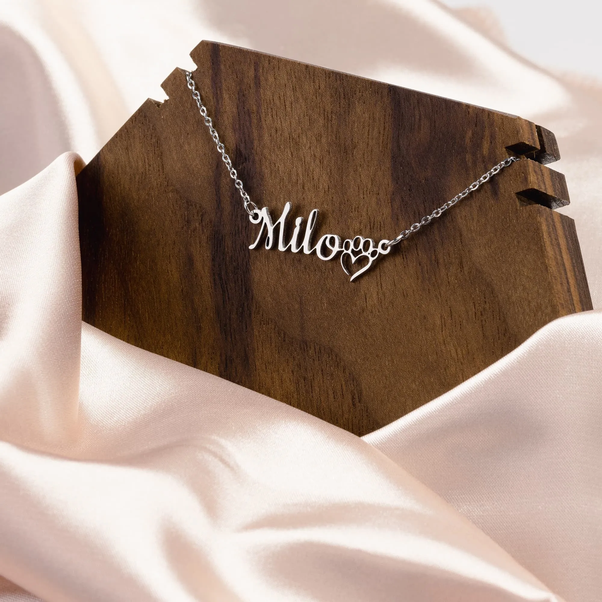 Dog Mom necklace Personalized with your Dog's Name