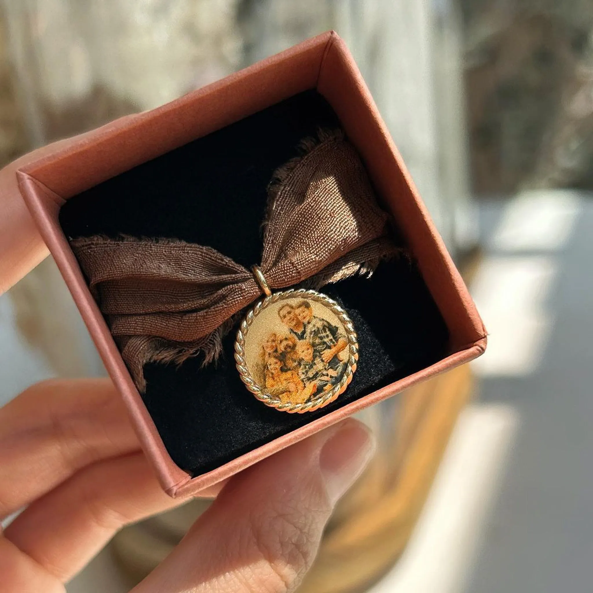 Imperial Portrait Pendant Necklace