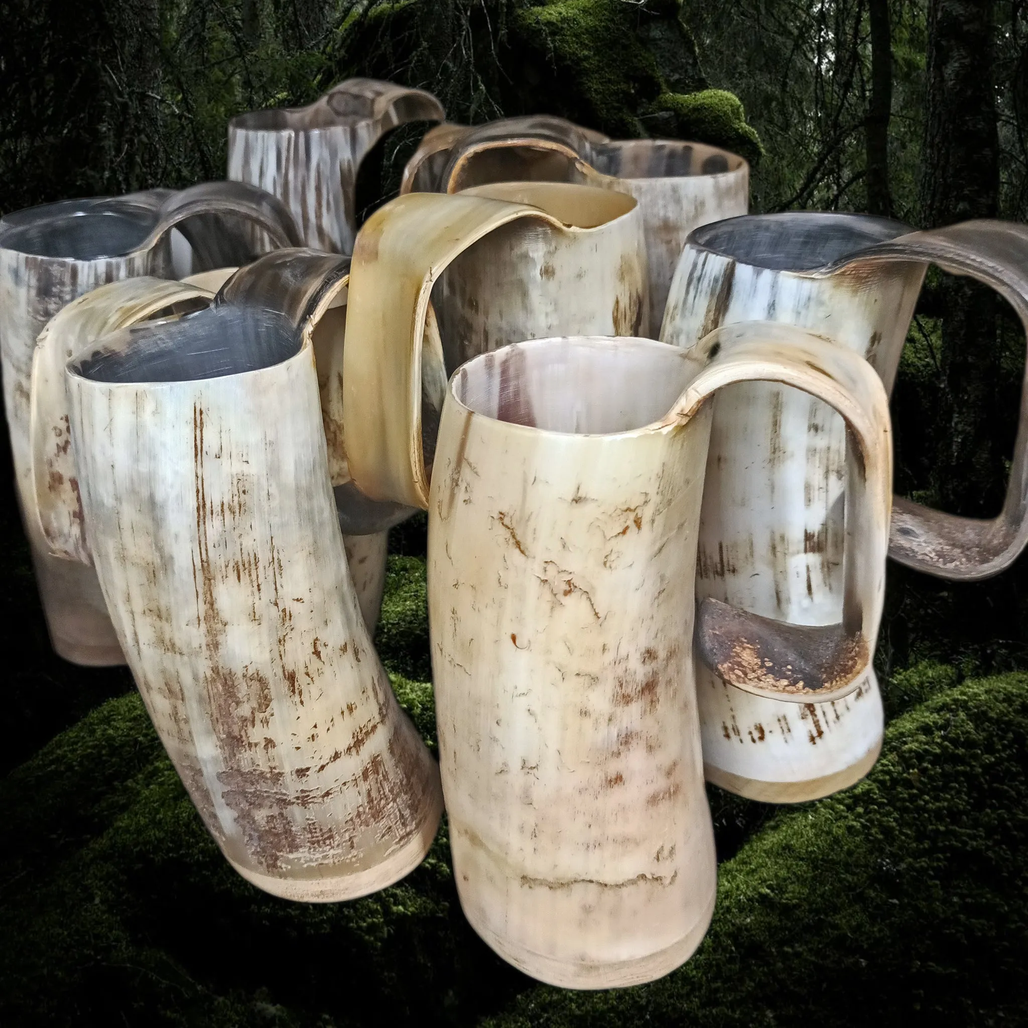 Large Horn Beer Mug