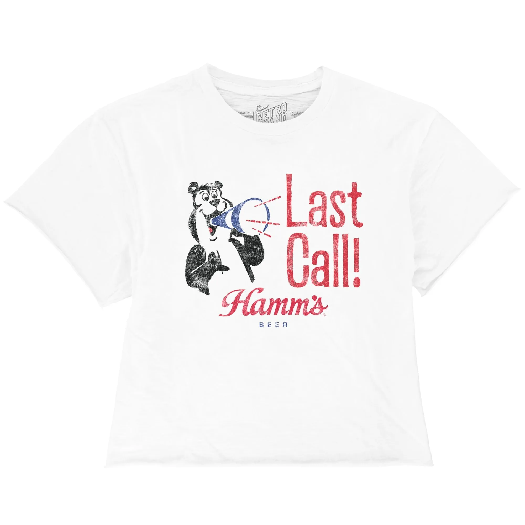 Last Call! Hamm's Beer 100% Cotton Crop Slub Tee
