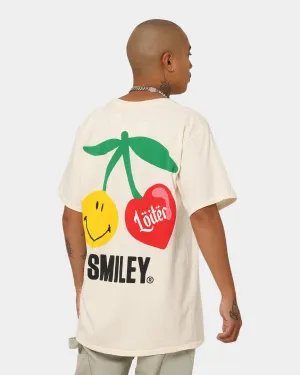 Loiter X Smiley Live Laugh Loiter T-Shirt Off White