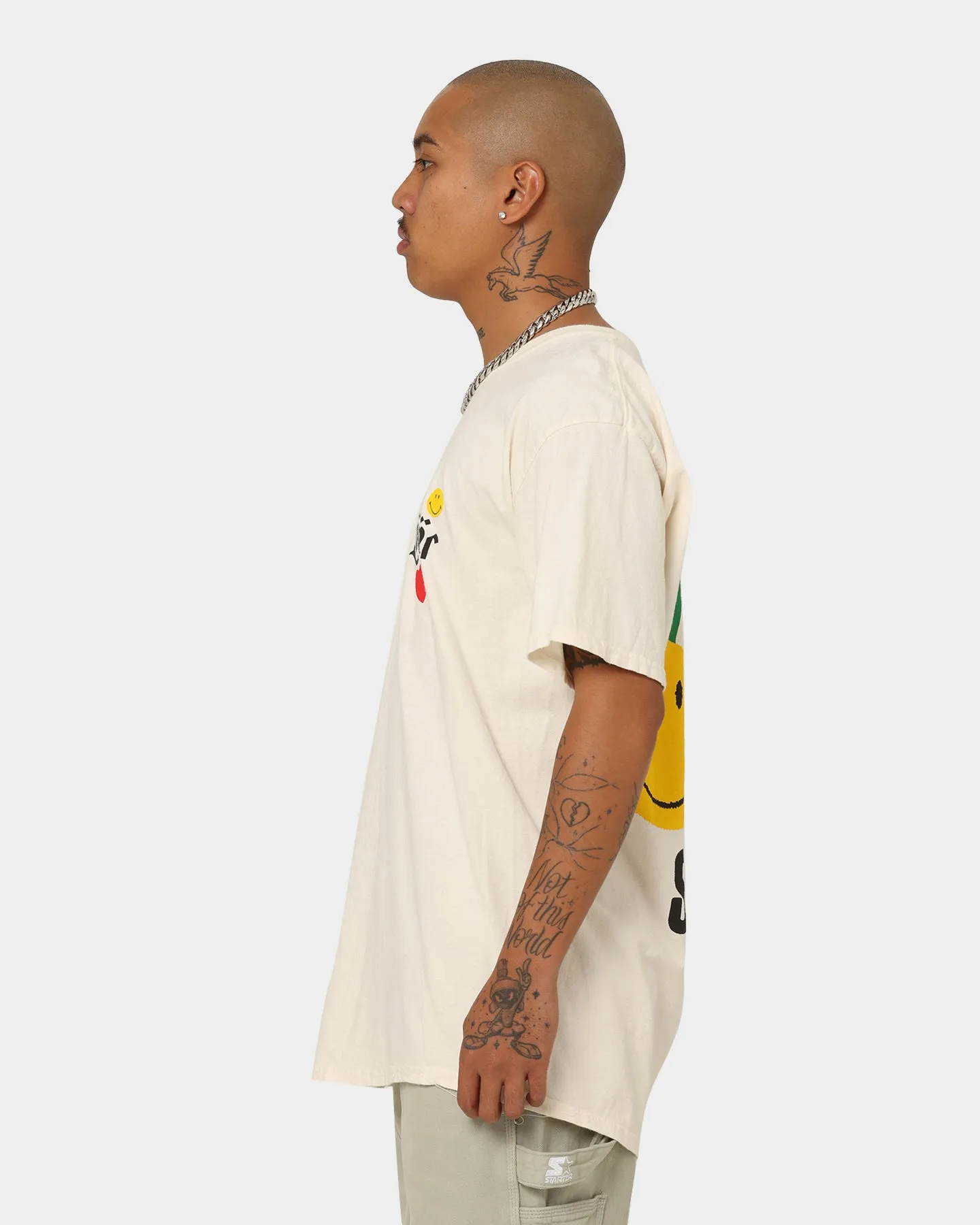 Loiter X Smiley Live Laugh Loiter T-Shirt Off White