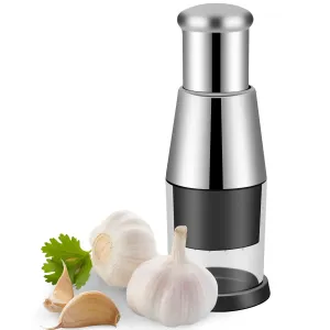 Manual Garlic Chopper Crusher Pressing Handheld Food Slicer for Vegetable Cooking Home Kitchen Accessory