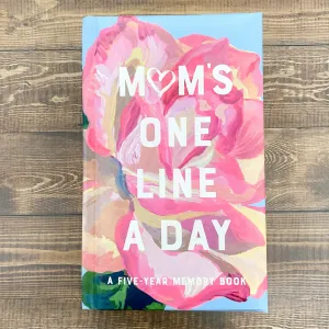 Mom's One Line a Day Floral Memory Book
