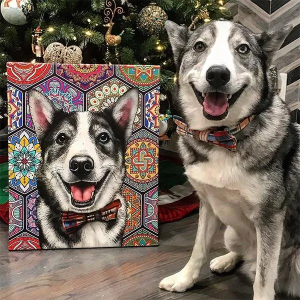 Original Pet Pop Art Canvas Wrap