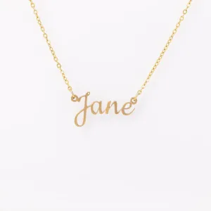 Personalized Name Necklace in Stainless Steel Gold, Rose Gold, Silver