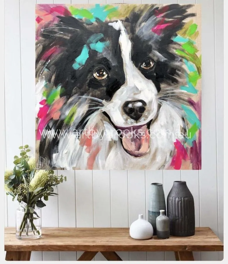 Tillie  - pet portrait 60x60 cm