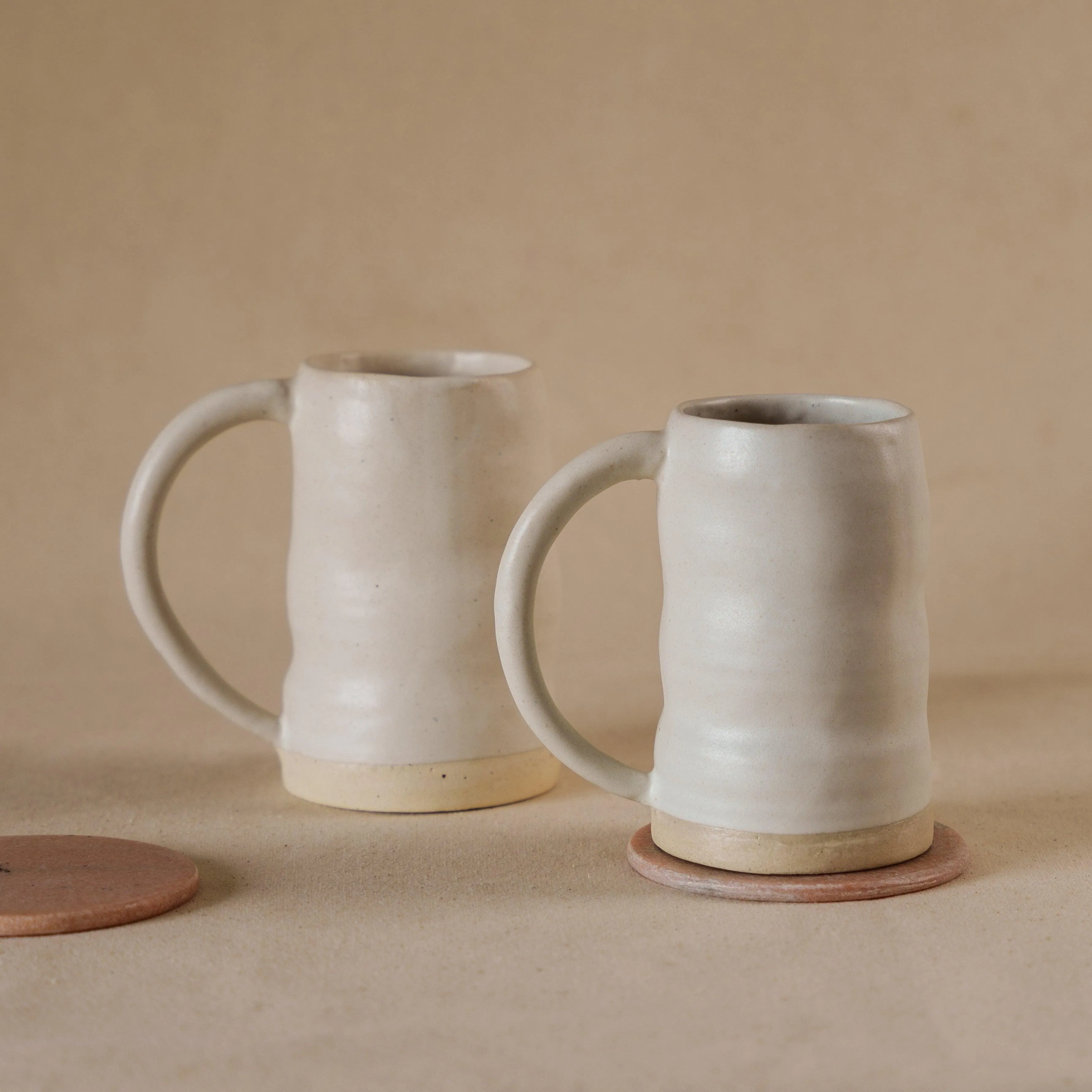 Uneven Beer Mugs